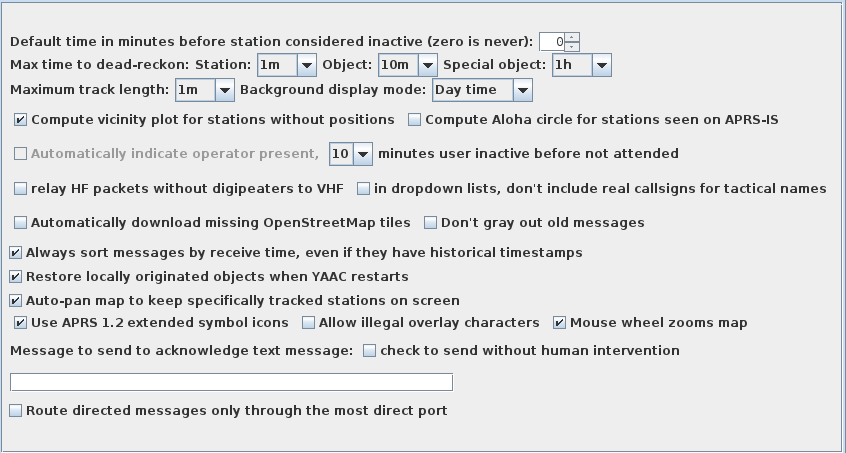 Configure Behavior dialog tab