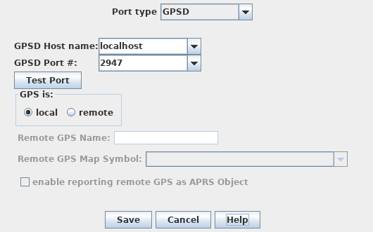 image of GPSD configuration panel