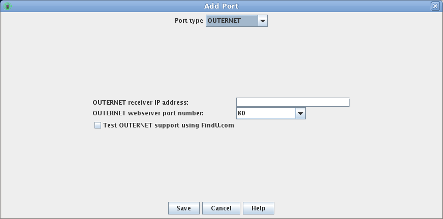 Othernet configuration dialog