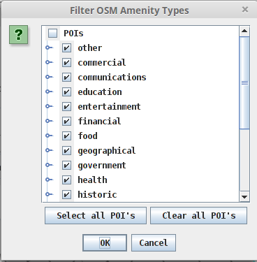 filter by amenity type