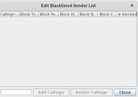 blacklist editing dialog