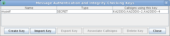 sample of authorization key table view