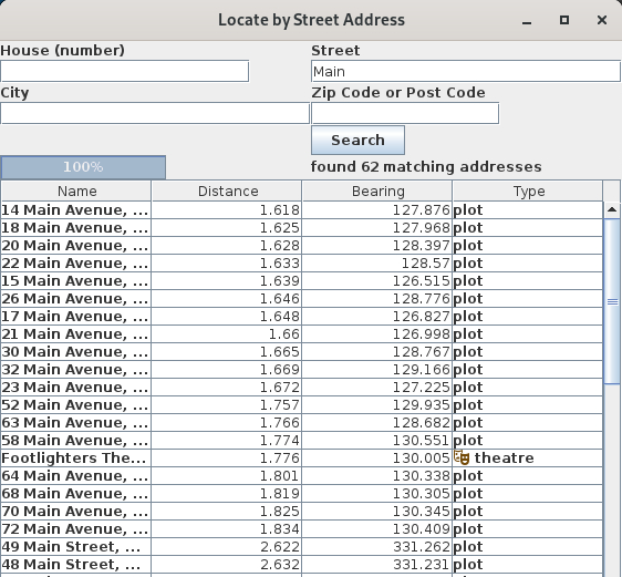 sample search for Main