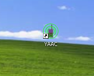 YAAC desktop shortcut with customized icon